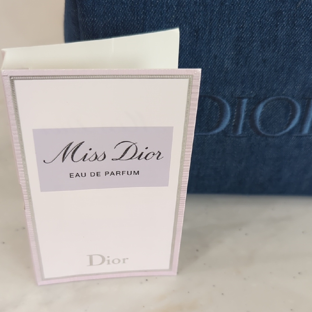 Dior Blue Cosmetic Bag with Skincare Set - Picture 5 of 8